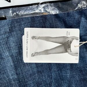 Dark Blue Wash Violeta by MANGO Super Slim Jeans